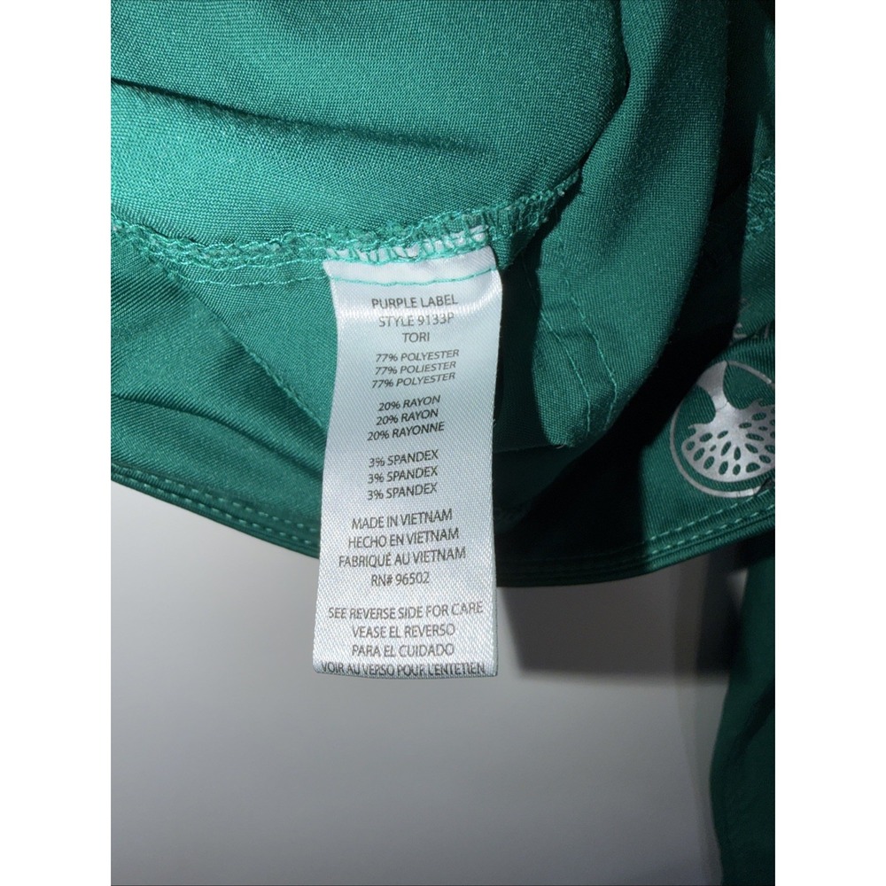 Healing Hands Womens Green Size S P Scrub Pants Polyester Spandex Cargo Pockets - Picture 9 of 14